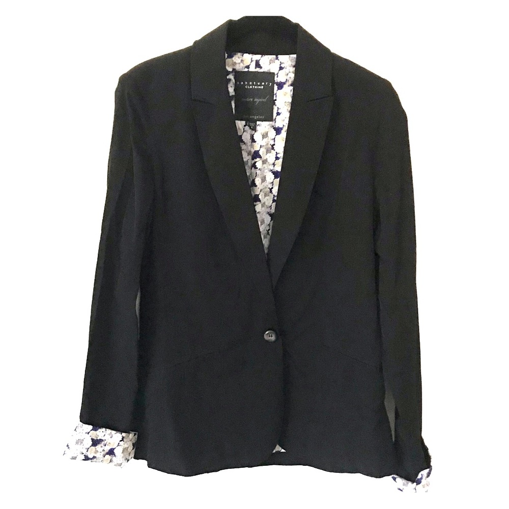 Sanctuary clothing black lightweight blazer M